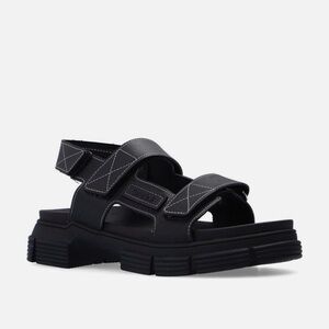 GANNI Black Chunky Sandals SIZE 41